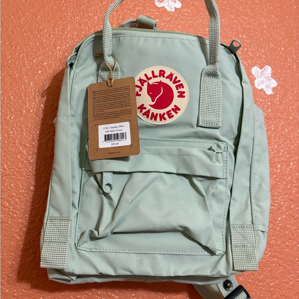 Fjällräven Kånken Mini Sage Green Backpack
NWT